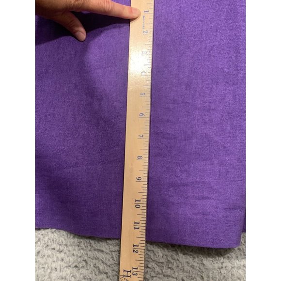 Sag Harbor Purple Linen Blend 2 Piece Sheath Dress w/ Jacket‎ Floral Size 10 - Picture 10 of 16
